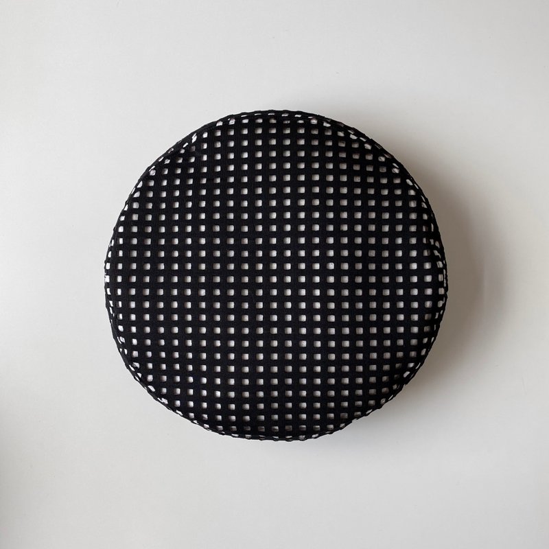 香草夹心-手作平顶贝蕾帽 - 帽子 - 聚酯纤维 黑色