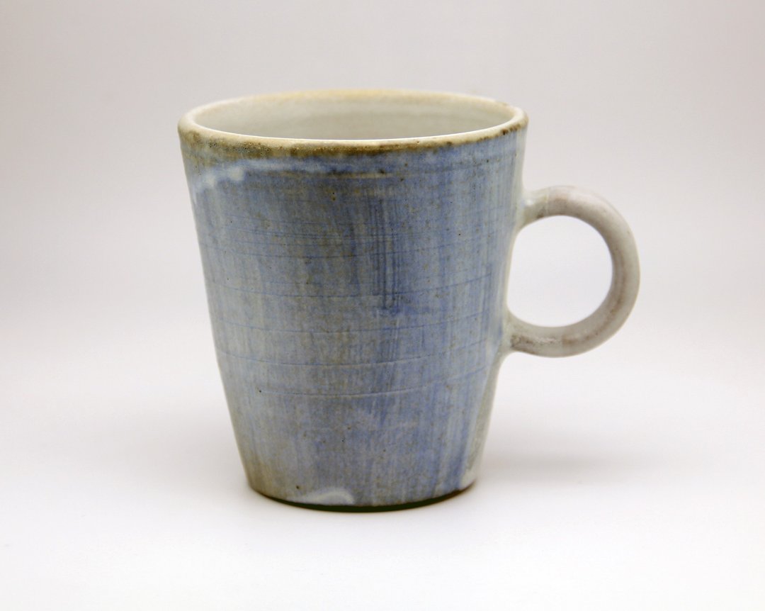 意境系列 – 拉坏手感陶瓷杯  咖啡杯 茶杯 杯子 陶瓷 马克杯 - 咖啡杯/马克杯 - 陶 蓝色