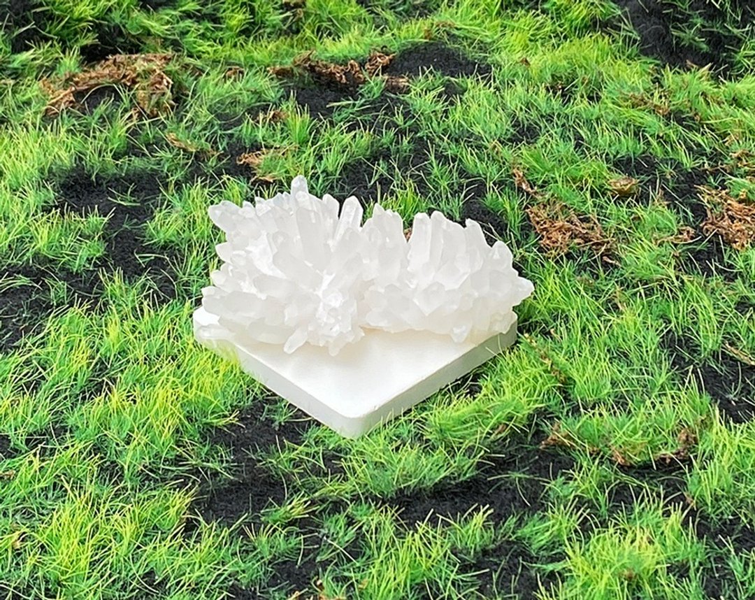天然原矿白水晶烟花簇 消磁净化 开运 办公室 风水 摆件 入厝礼物 - 摆饰 - 水晶 白色