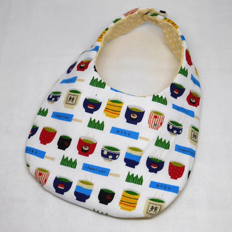 Japanese Handmade Baby Bib - 围嘴/口水巾 - 棉 蓝色