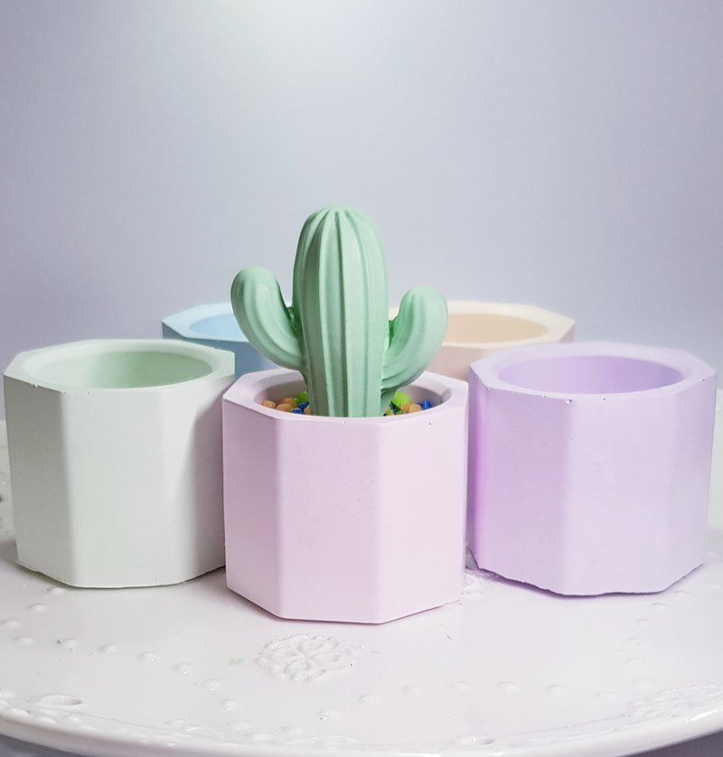 单色订制区-手作疗愈系仙人掌盆摘扩香石-圣诞交换礼物-情人节 - 香薰/精油/线香 - 其他材质 