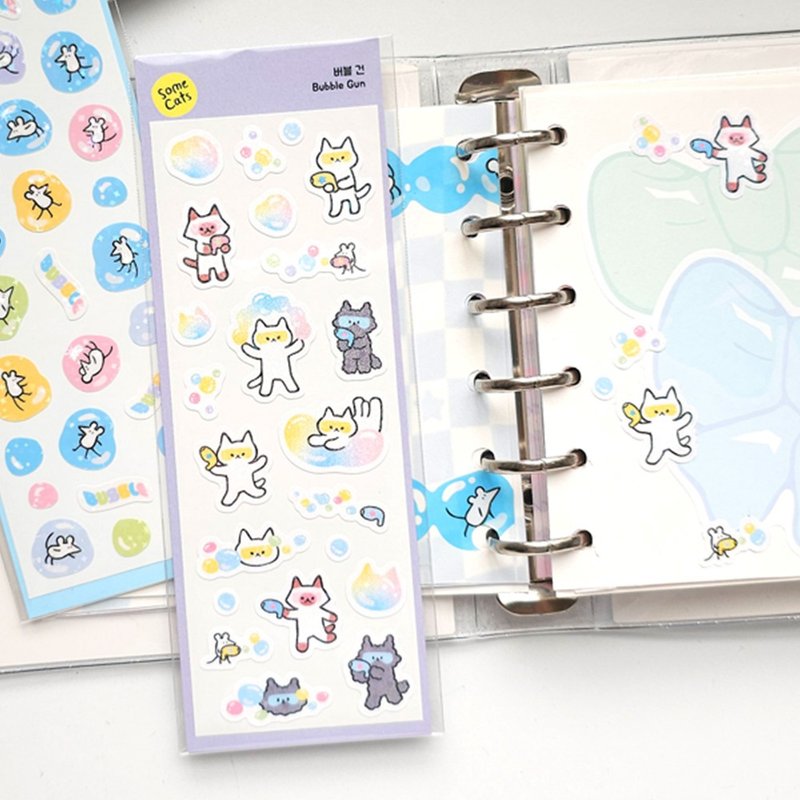 泡泡枪贴纸 - 贴纸 - 纸 紫色