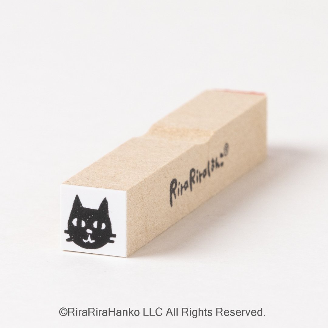【黑猫小姐】橡胶印章*10mm 方形*R159 - 印章/印台 - 木头 