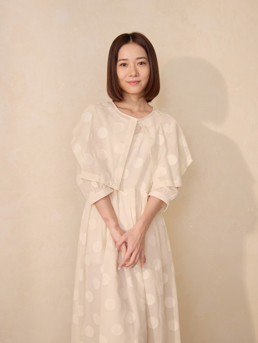 月光童话领片洋装-茉莉 - 洋装/连衣裙 - 棉 白色