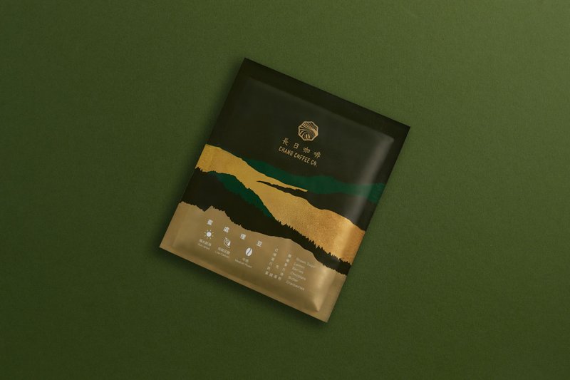 【长日咖啡】八卦山咖啡蜜处理豆15g挂耳式/包 - 咖啡 - 防水材质 绿色