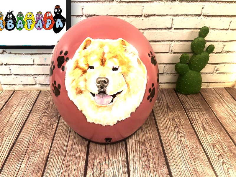 手绘疯 定制化 狗狗 猫猫 安全帽 彩绘 纪念 礼物 生日 情人节 - 订制画像 - 其他材质 多色