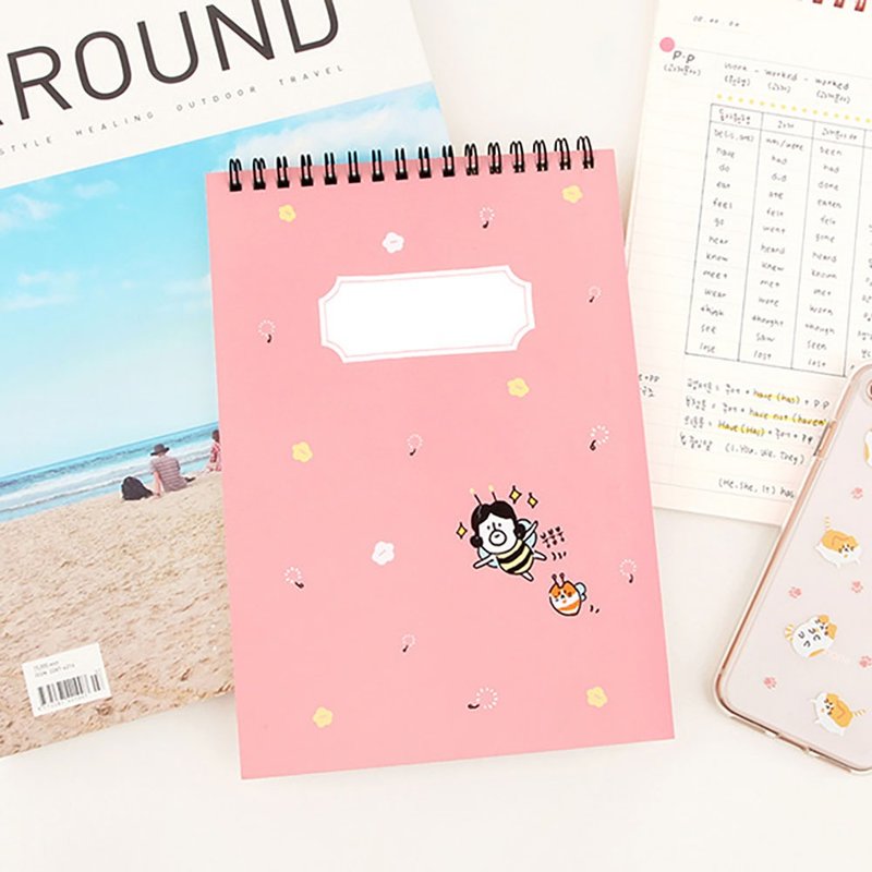 Hello DunDun 啰登登系列 线圈笔记本04.小蜜蜂 - 笔记本/手帐 - 纸 