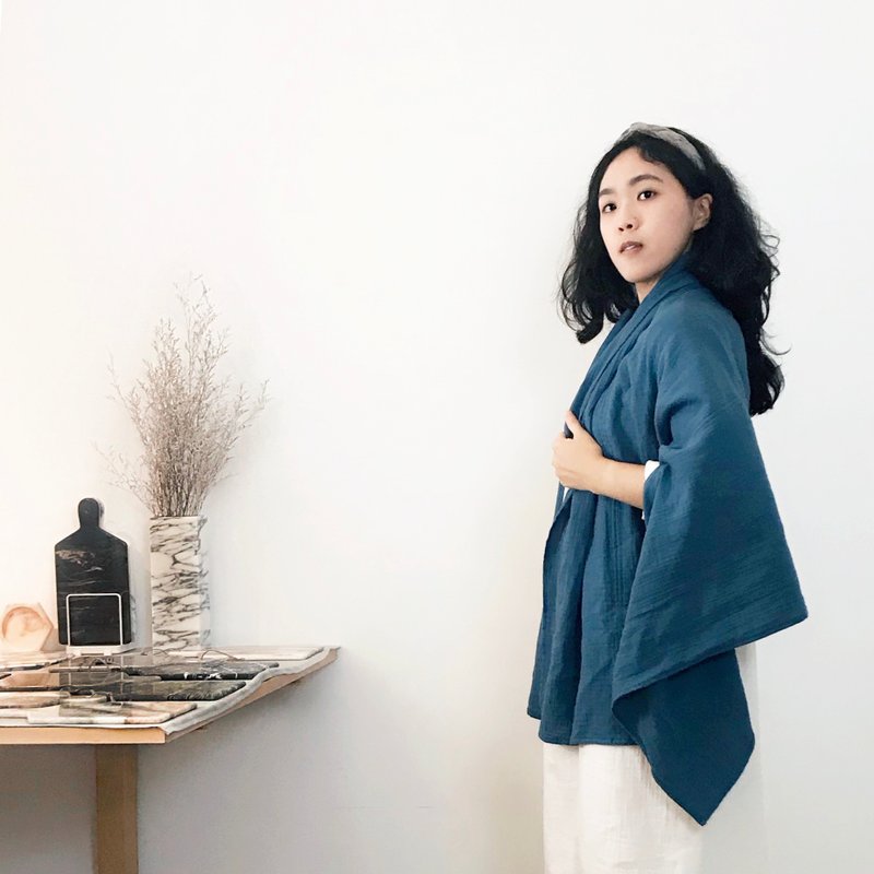 【 围巾 / 披肩01 】披肩 / 双层棉/ 纯棉/39色 - 围巾/披肩 - 棉．麻 紫色