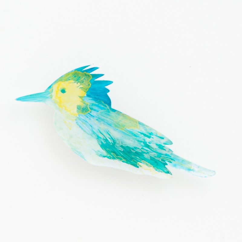 Brooch of a picture 【bird】 - 胸针 - 压克力 绿色