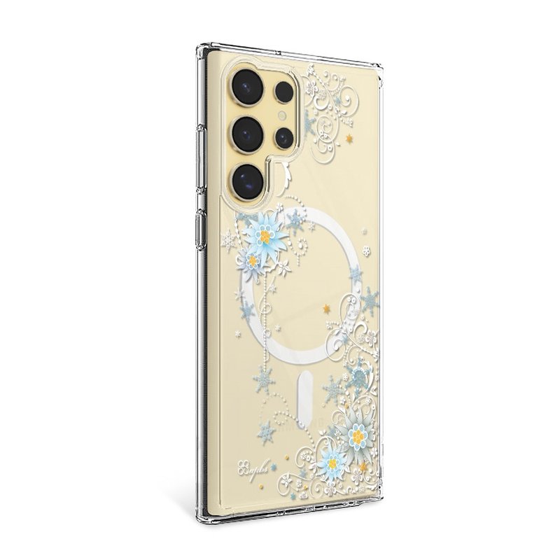 Samsung S26/S25/S24/S23 轻薄军规防摔磁吸手机壳 - 雪绒花 - 手机壳/手机套 - 其他材质 多色