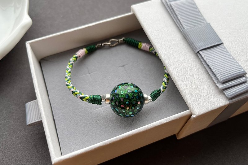 鹿鸣原创非物质文化遗产大漆珠手工编绳 定制礼物 - 手链/手环 - 木头 