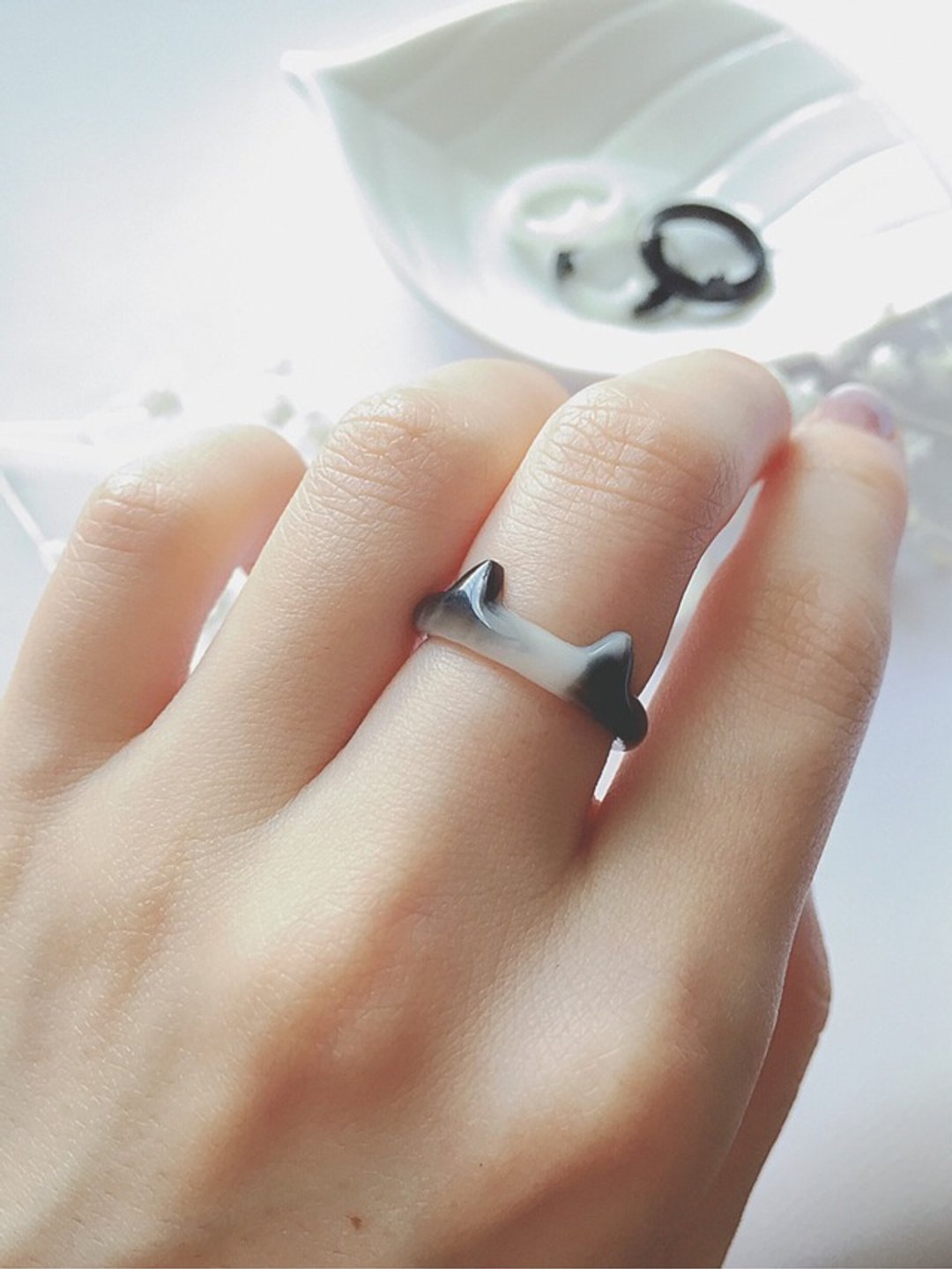 Ring cat ears - 戒指 - 其他材质 多色