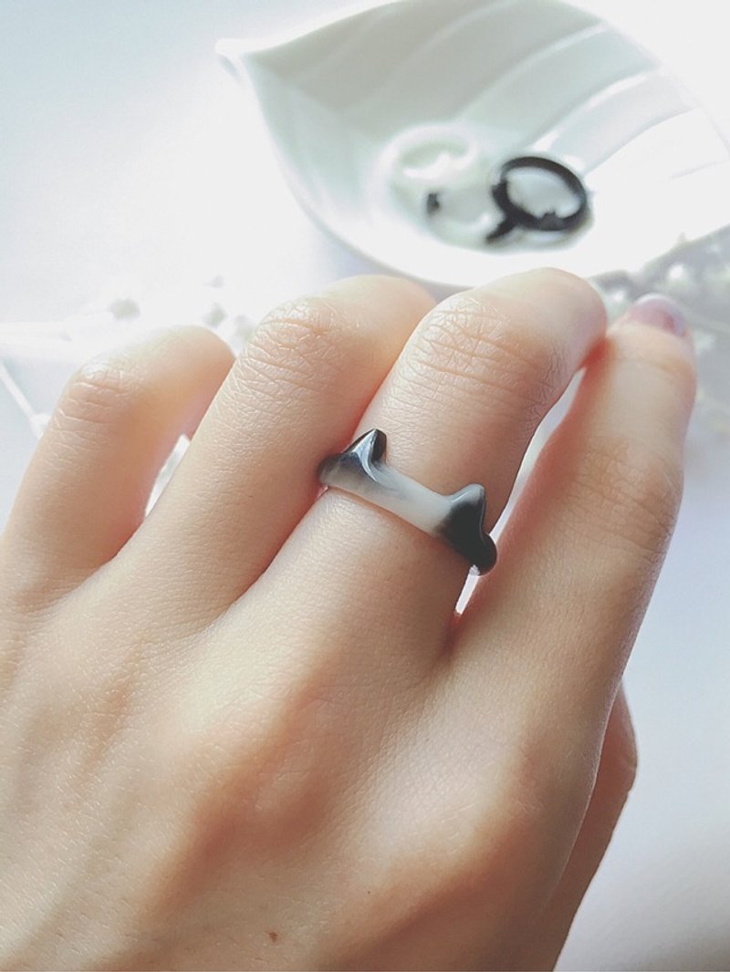 Ring cat ears - 戒指 - 其他材质 多色