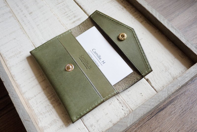 快速出货丨信封名片夹皮革材料礼盒 含教学影片丨情人节礼物 - 皮件 - 真皮 多色