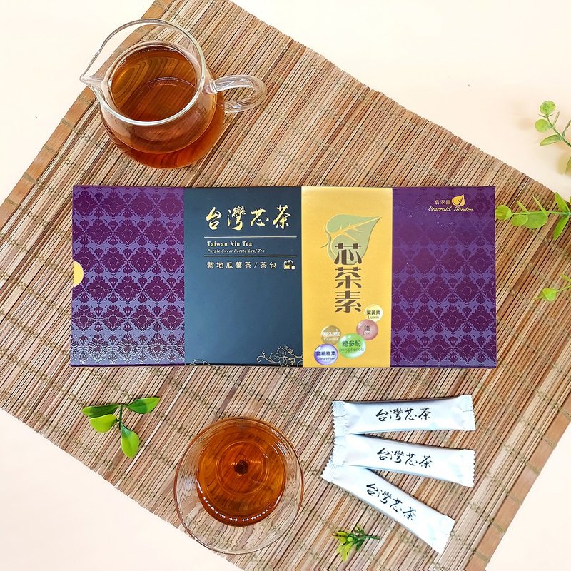 地瓜叶茶 轻盈芯茶粉 30入组 地瓜叶茶粉 抹茶 台湾茶 关公救命茶 - 茶 - 其他材质 紫色