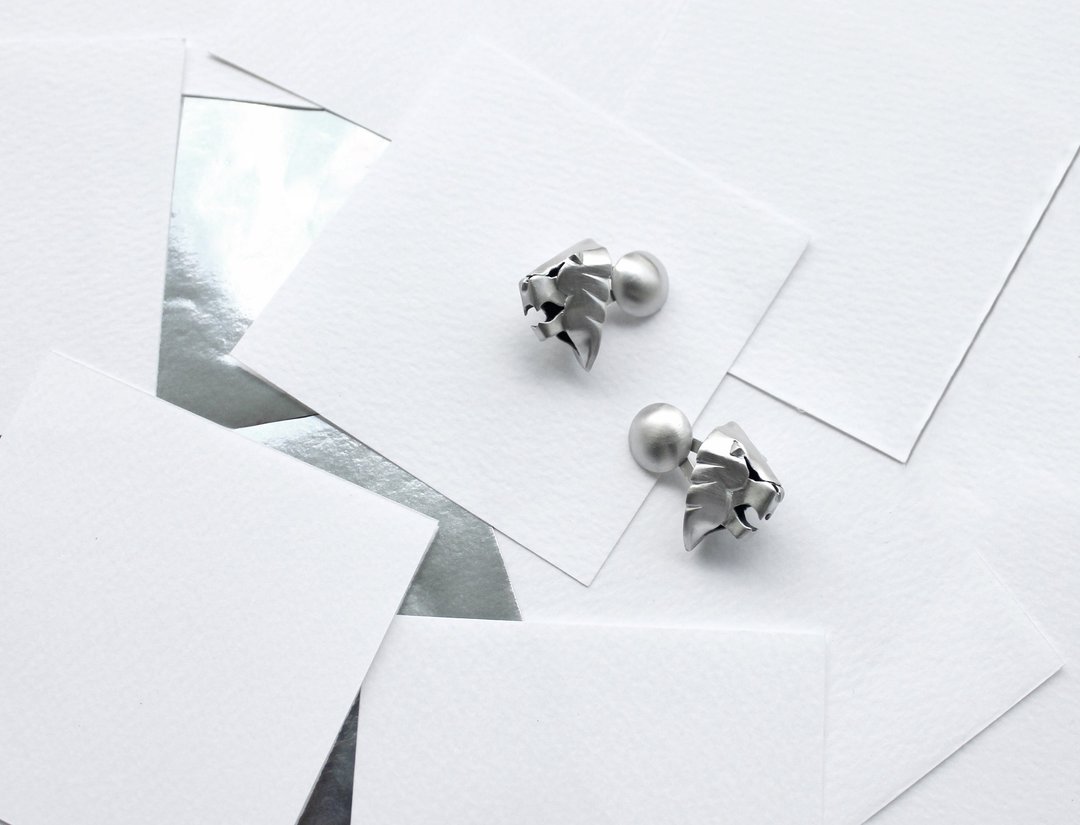 Lion CuffLinks - 袖扣 - 银 银色
