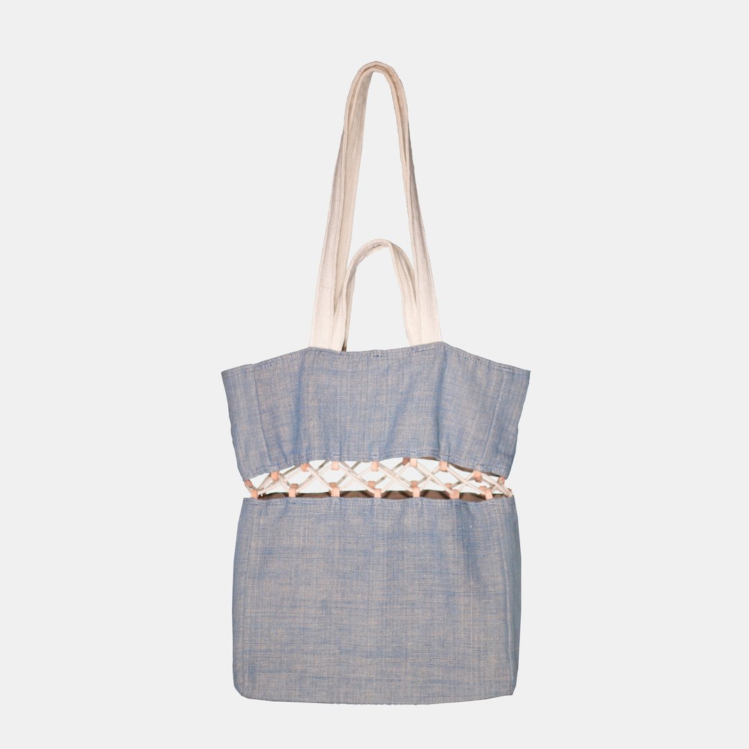 handwoven totebag - 手提包/手提袋 - 棉 