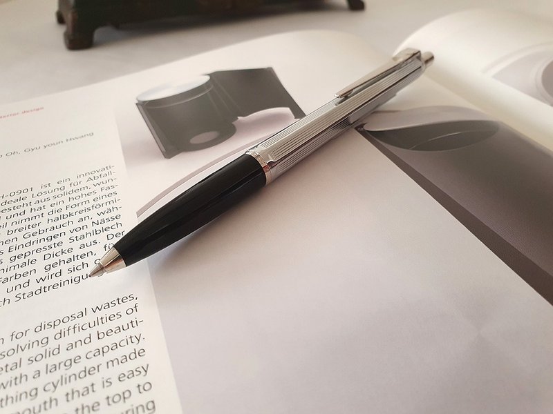 Ballograf |瑞典笔 Epoca CR 铬黑10223 原子笔 瑞典原装 限量新 - 圆珠笔/中性笔 - 其他材质 黑色