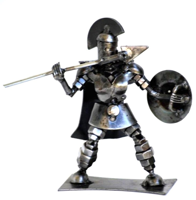 斯巴达战士雕塑 惊艳焊接工艺 超酷生日礼物 周年纪念礼物 - 摆饰 - 其他金属 