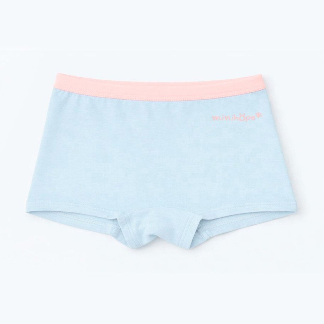 minihope 女童四角裤 - 经典 LOGO(蓝) - 童装上衣 - 棉 蓝色