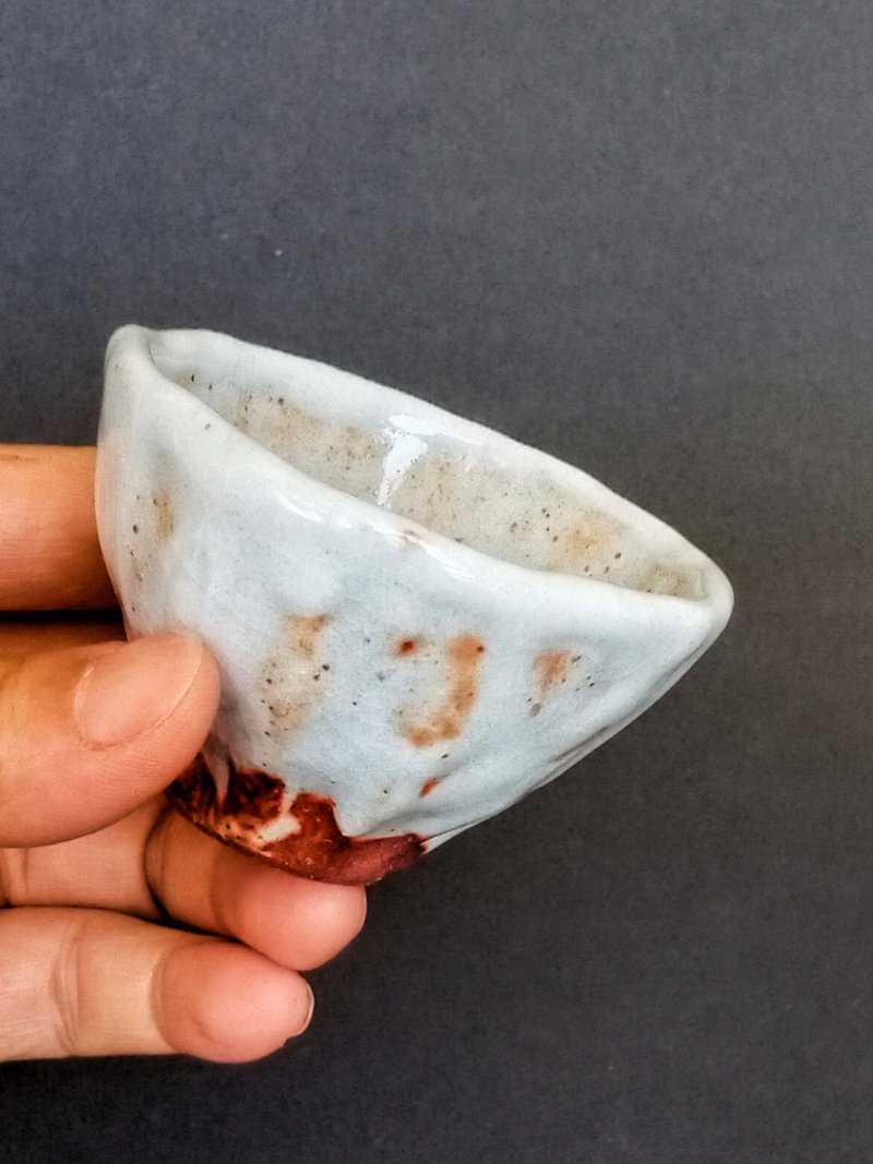 志野釉小茶杯_橘白自然釉色-- - 茶具/茶杯 - 陶 