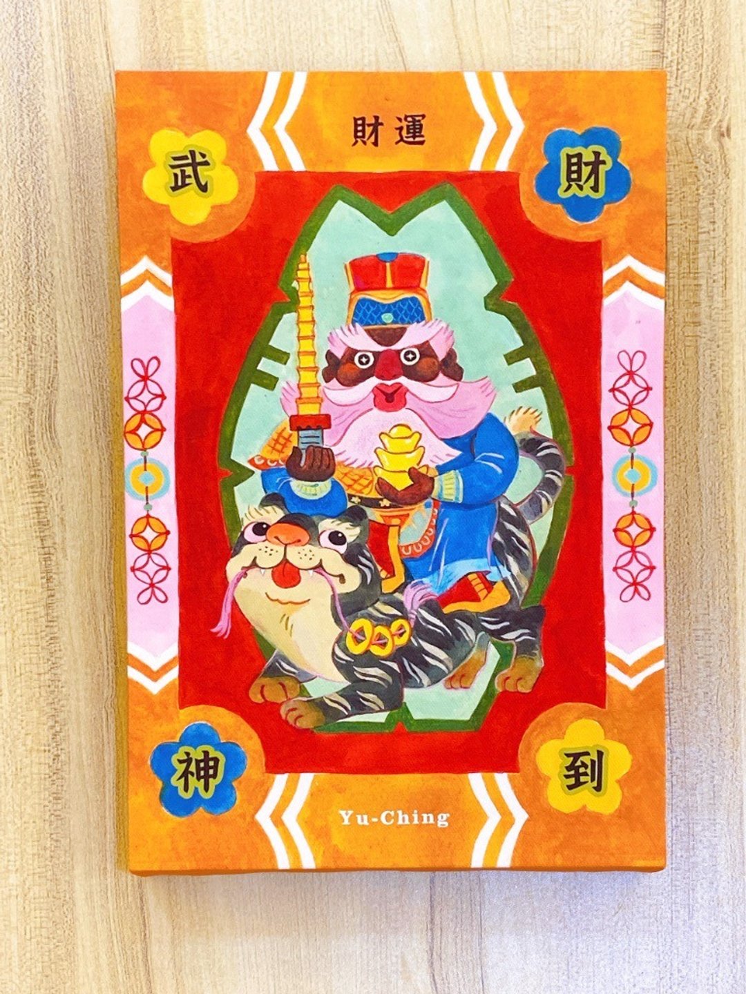 格纹上茶渍神明系列复制画 无框画 可选款 3cm厚 - 电子手绘真人画像/绘画/插画 - 棉 多色