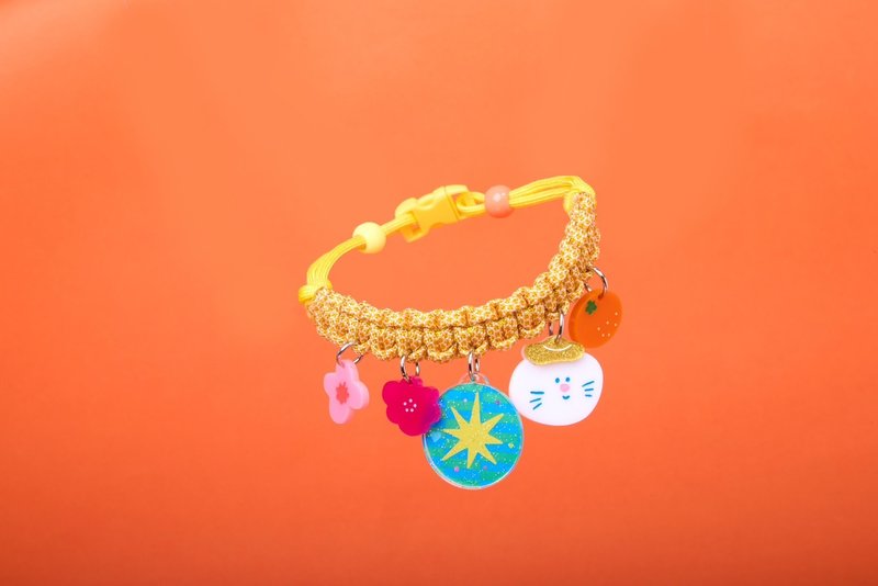 Doggu Pets 新年项链，现成，生肖，行善，只见好人。 - 项圈/牵绳 - 聚酯纤维 多色