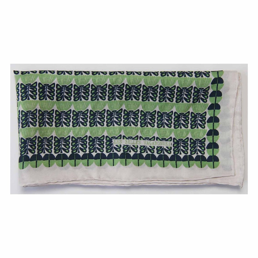 Mini Foulard Oslo Vert Green 真丝小方巾 - 丝巾 - 丝．绢 多色