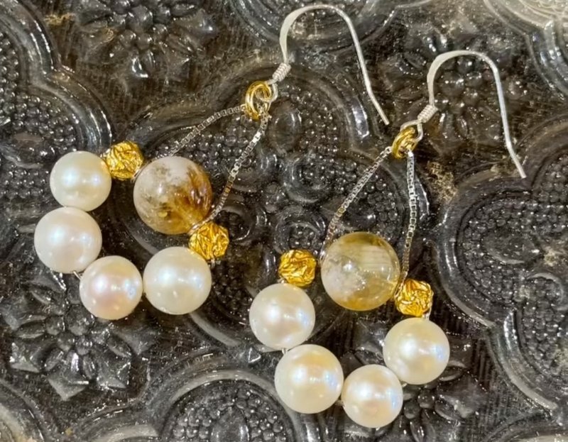 DIY水晶耳环 - 金工/饰品 - 水晶 