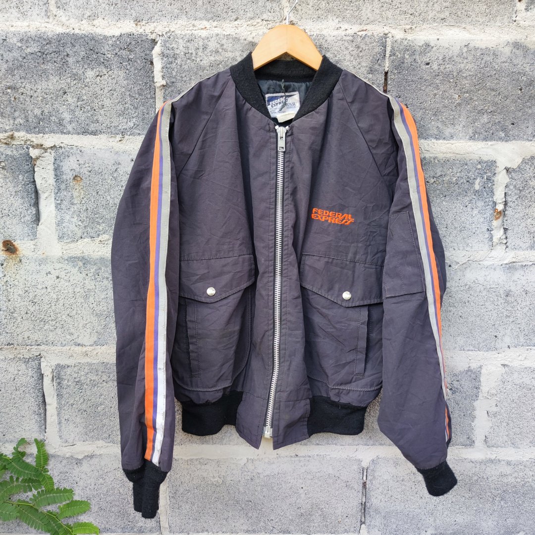 复古夹克 FedEx Uniform R&R Stan Herman Federal Express Jacket - 男装外套 - 其他材质 黑色