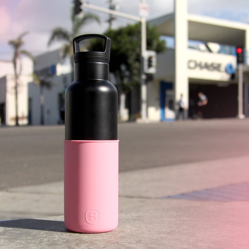 美国HYDY时尚保温水瓶 CinCin Black系列 | 玫瑰粉-黑瓶 - 590ml - 水瓶/水壶 - 其他金属 多色