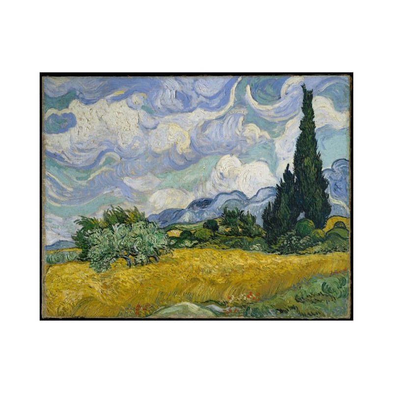 【艺术微喷】梵谷 van Gogh | Wheat Field with Cypresses - 海报/装饰画/版画 - 纸 