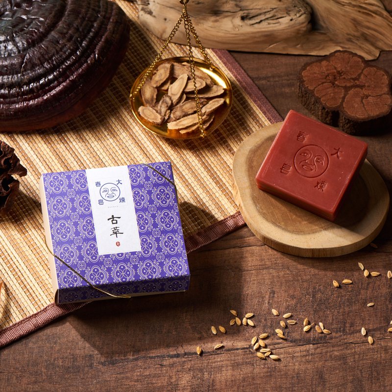稻埕时光经典古萃皂 . 焕活细致美肌【大春炼皂DACHUN】120g - 肥皂/手工皂 - 纸 