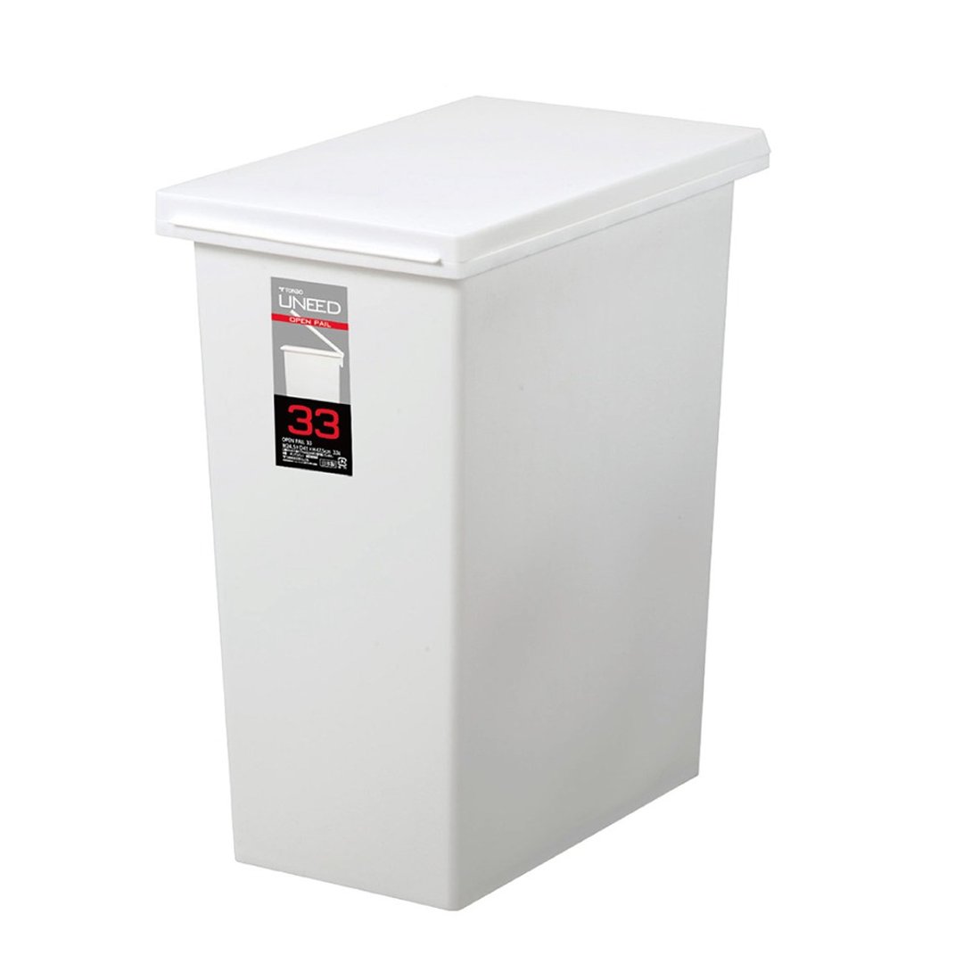 日本 TONBO  UNEED 系列 SLIM 掀盖垃圾桶 33L - 垃圾桶 - 塑料 