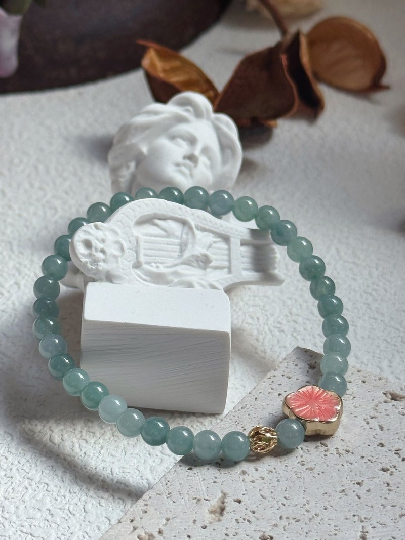 AZ 天然缅甸翡翠蓝水手串 梅花几弄 - 手链/手环 - 宝石 