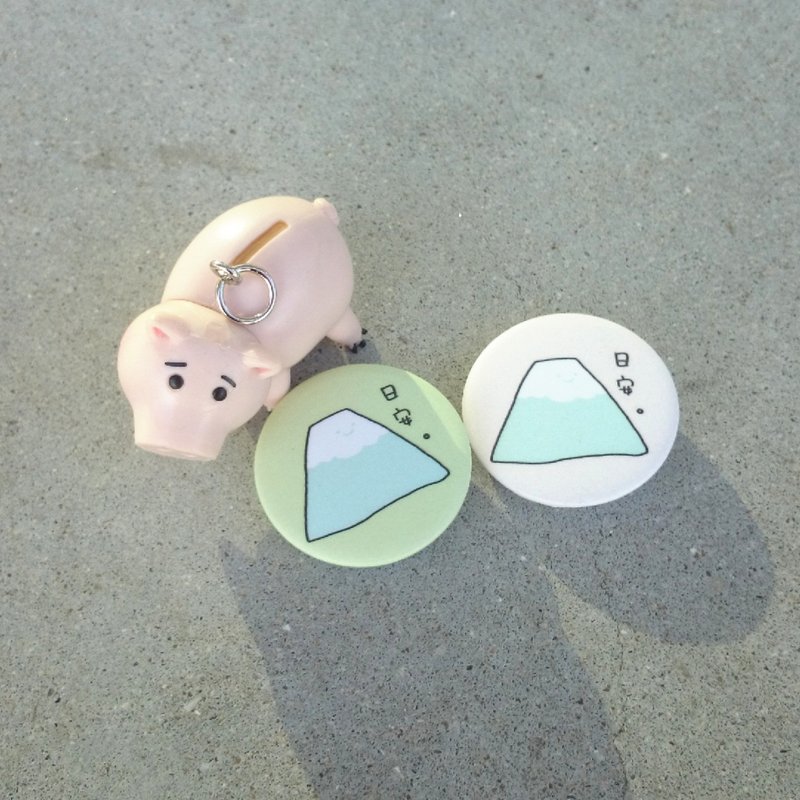 胸章 日安 - 徽章/别针 - 塑料 