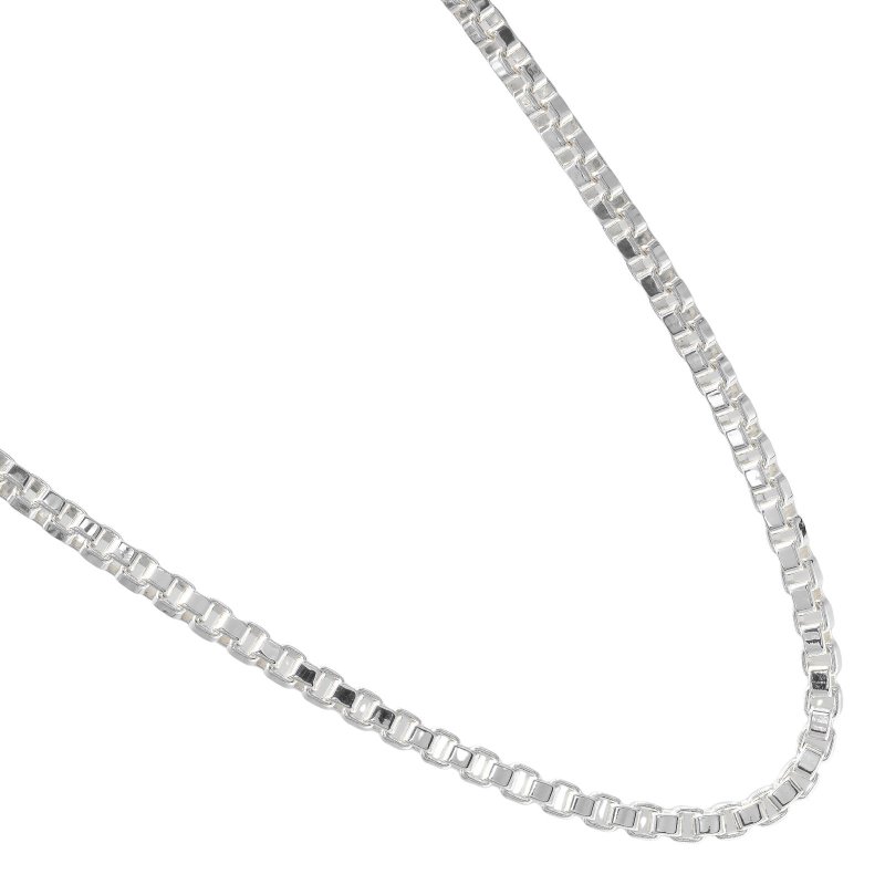 【日本直送】蒂芙尼项链 威尼斯 46cm 项链 925银 约37.5g TIFFANY&Co.【中古】A级 - 项链 - 银 银色