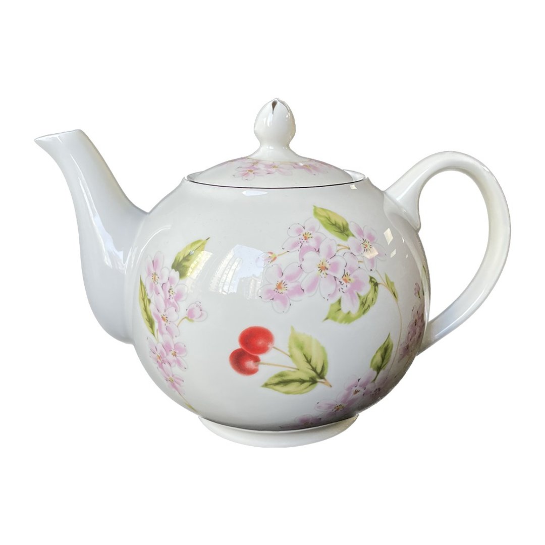 英国Aynsley 樱花盛开系列 骨瓷茶壶1100ml 礼盒包装 - 茶具/茶杯 - 瓷 粉红色