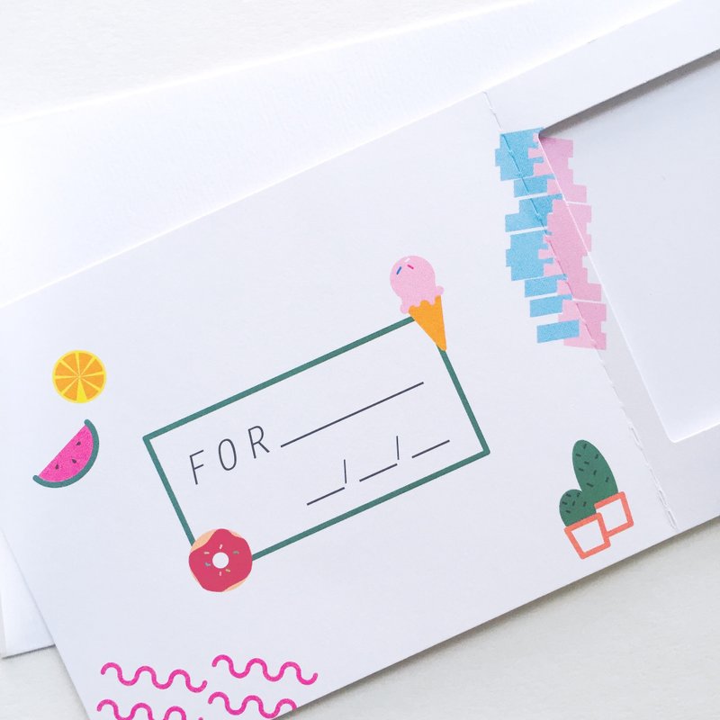 Pin Cards - Summer / 青少女 相框卡‘ 2张以上包邮喔！（含）’ - 卡片/明信片 - 纸 白色