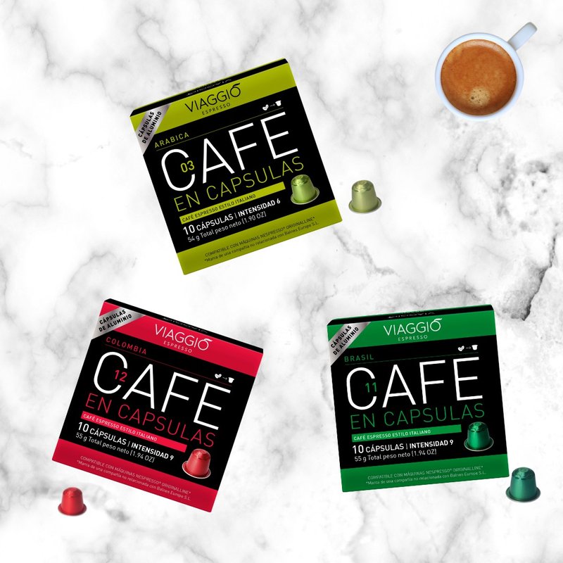 【Viaggio产地咖啡胶囊】巴西 哥伦比亚 阿拉比卡 Nespresso适用 - 咖啡 - 其他材质 多色