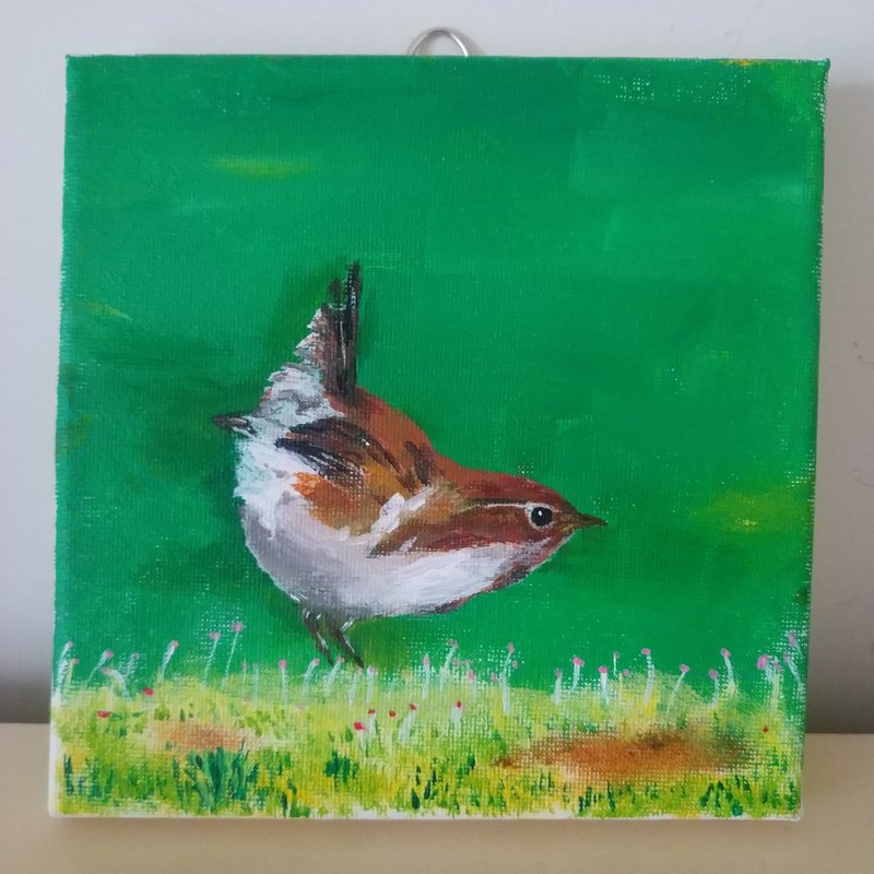 离离原上草系列-初生的蒙鸠不怕虎的蒙鸠/原创油画/独一无二 - 摆饰 - 棉．麻 