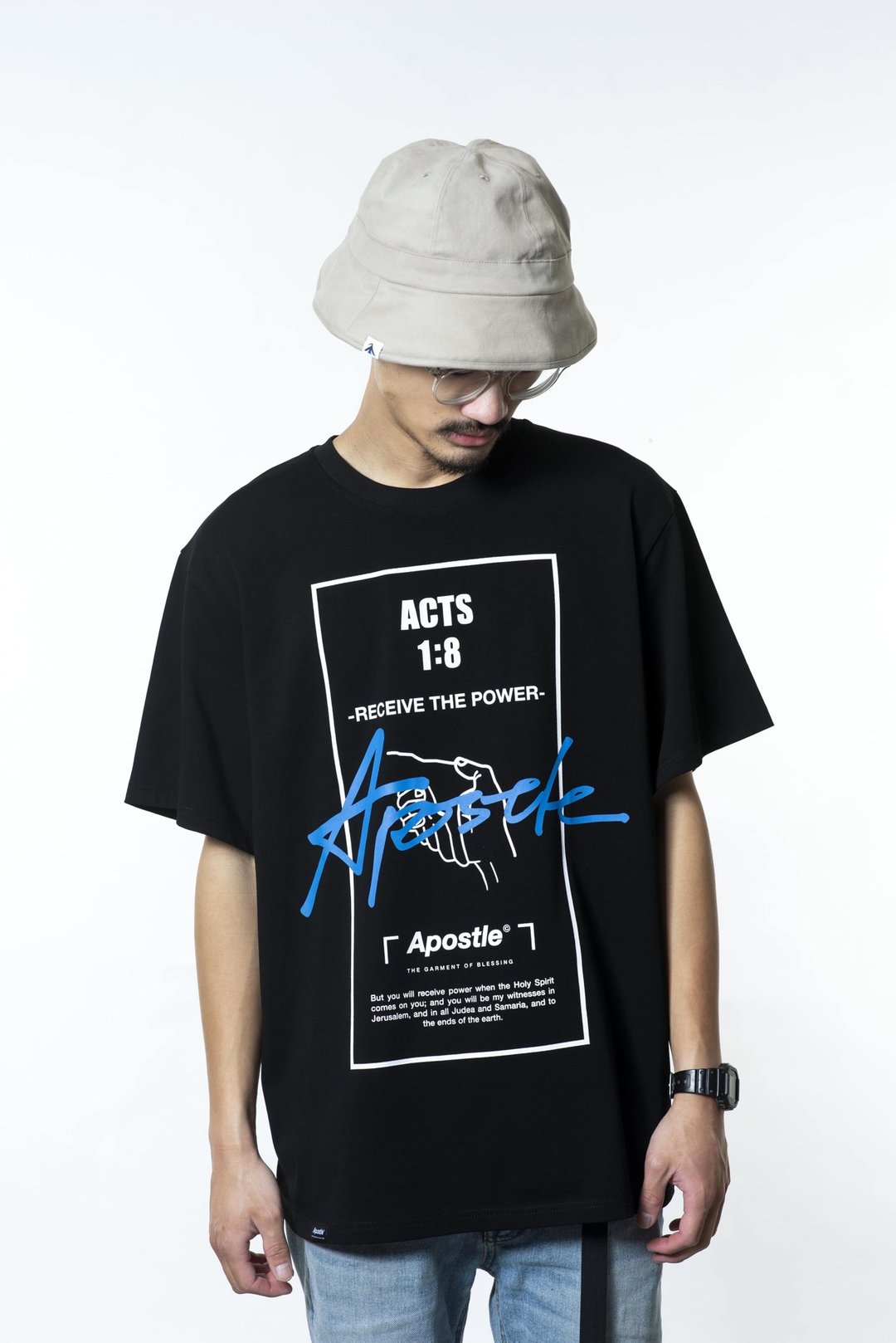 使徒设计 Apostle -TSW-ACTS18-Shadow oversize 宽松 短T - 男装上衣/T 恤 - 棉．麻 