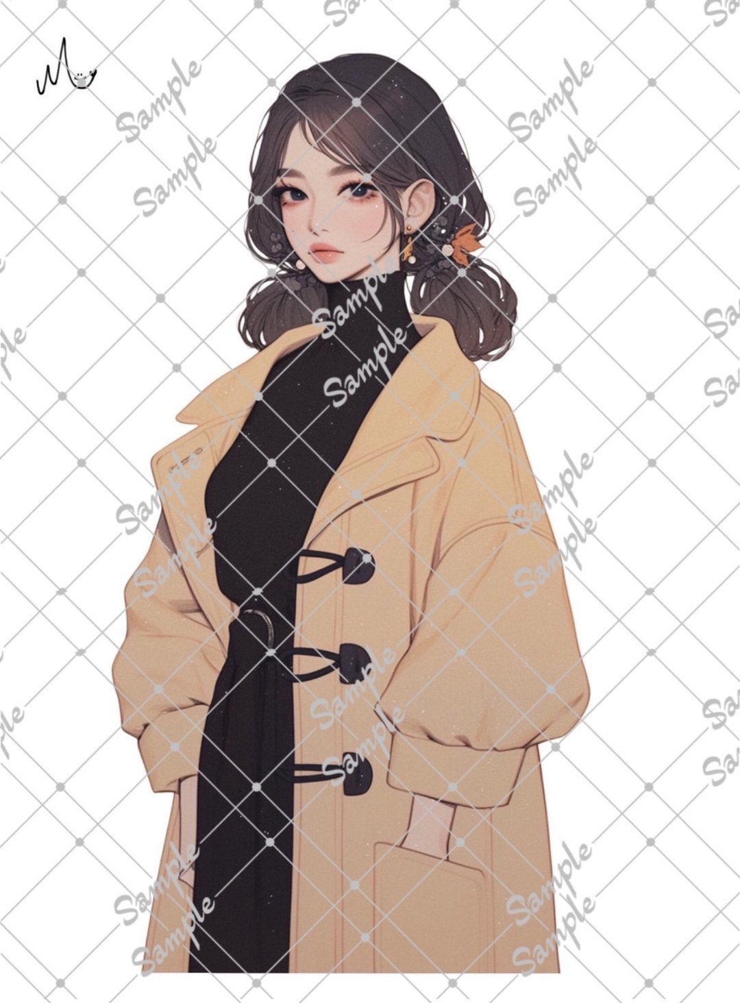 原创人物贴纸 10月新品 - 贴纸 - 纸 