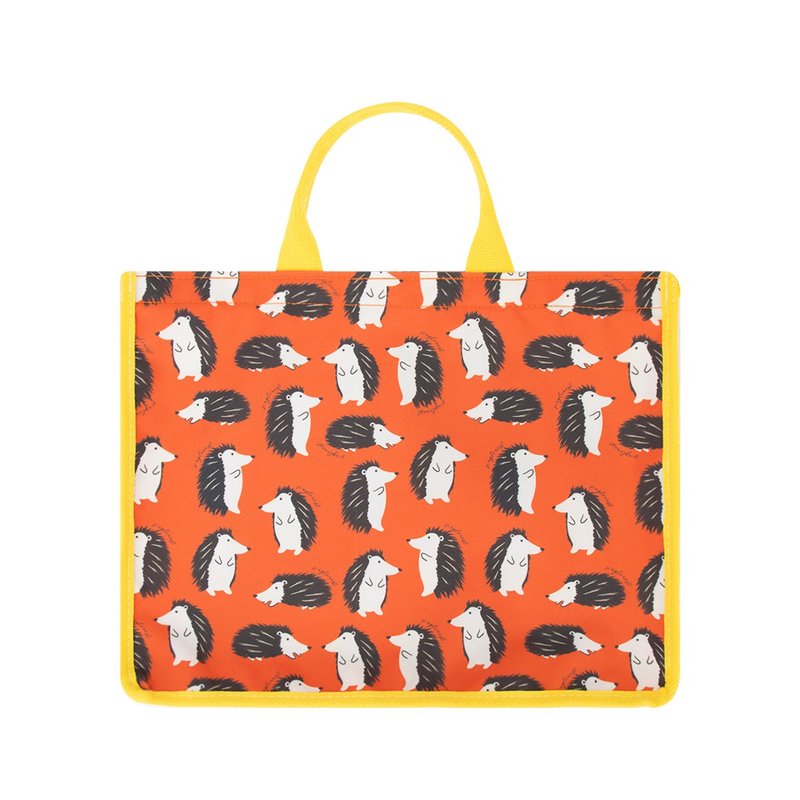 学生防泼水补习袋 安亲班手提袋 刺猬款 台湾手工制造 - 手提包/手提袋 - 防水材质 