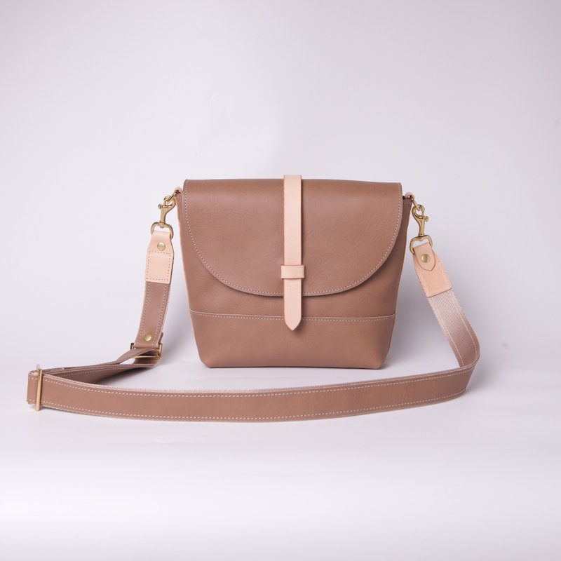 经典侧背包 Cross Body Bag / 象灰 Grey - 侧背包/斜挎包 - 真皮 灰色