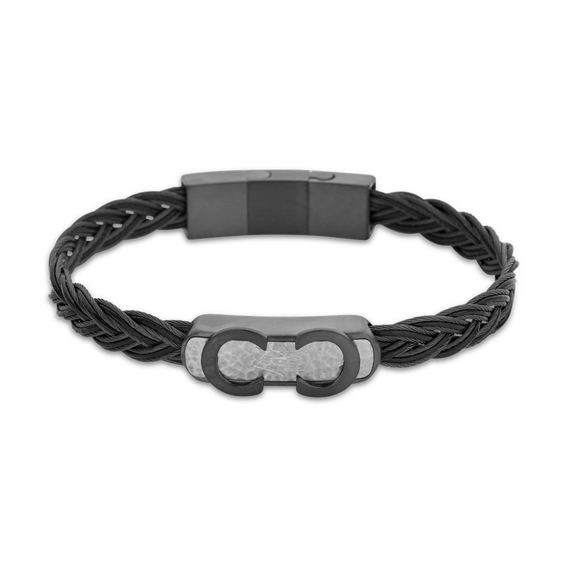 CERRUTI 1881 限量2折 编织不锈钢扣手环 全新专柜展示品 - 手链/手环 - 其他金属 