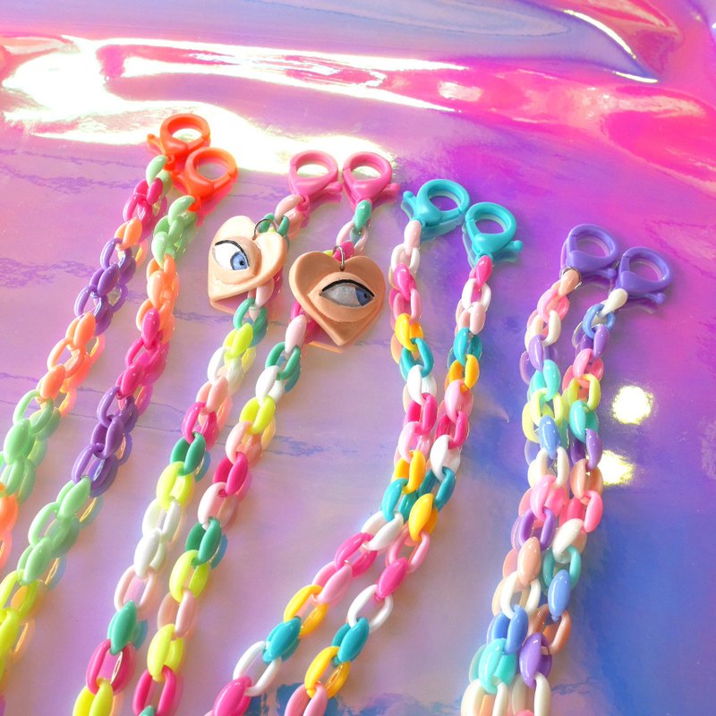 face mask lanyard - 挂绳/吊绳 - 树脂 黑色