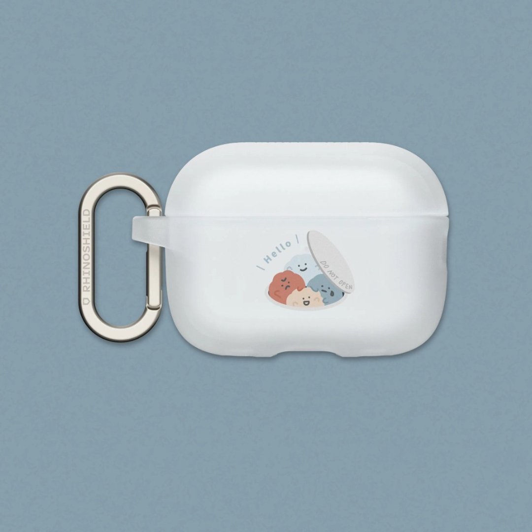 Airpods 防摔耳机保护壳∣方坊系列/请勿打开 - 耳机收纳 - 塑料 多色