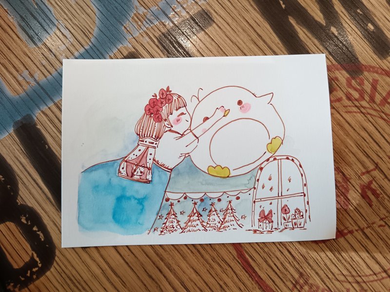 心灵拥抱原画 - 海报/装饰画/版画 - 纸 