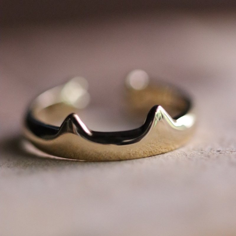 頂級18K金製 貓咪肉球掌造型戒指 - 戒指 - 贵金属 金色